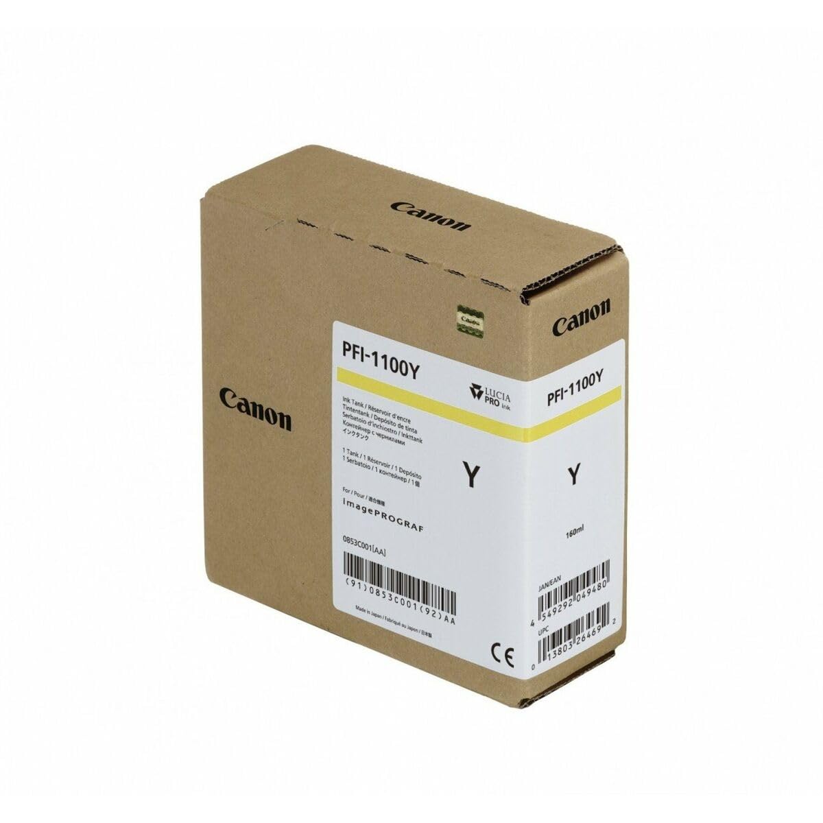 Amazon.co.jp: canon キヤノン 大判プリンタ インクタンク PFI-1100 Y
