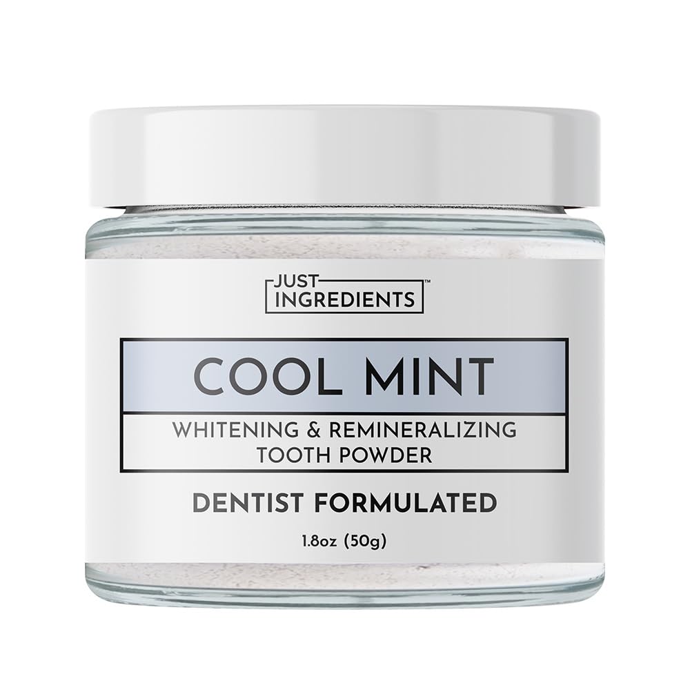 Remineralizing Tooth Powder – Fluoride-Free Natural Oral Care – Gently Cleans & Whitens – Supports Strong Teeth & Fresh Breath – Vegan, Non-GMO, Made with Clean Ingredients (Regular, WHITENING)