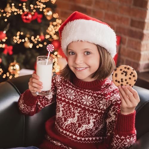 SiliFine Rührstäbchen für den Winter, für Weihnachten, für Urlaub, Kaffee, Rührstäbchen, wiederverwendbar, Kunststoff, heiße Kakao, Bar… – Ansicht 4