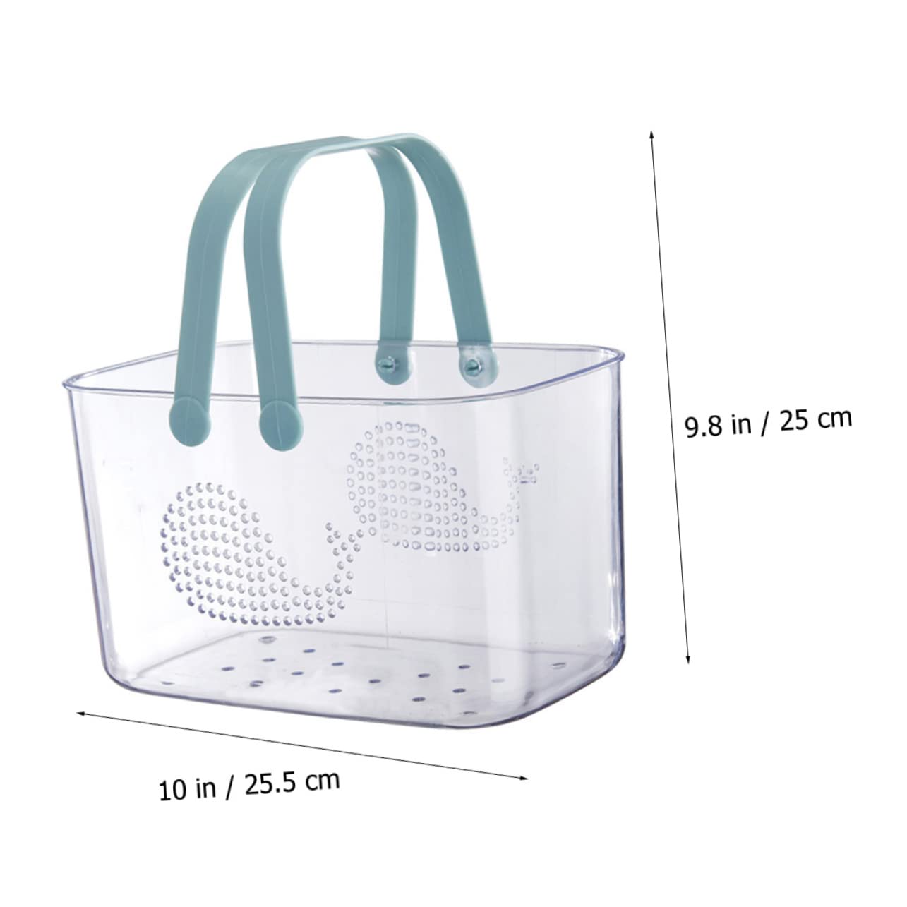 Mobestech Cesta De Plástico Con Asa Para Baño y Ducha Organizadora Portátil Sin Olor Asas