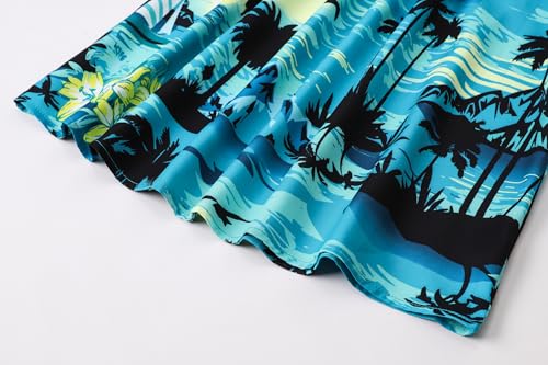 Image of SANGTREE Family Matching Hawaiian Outfits , Casual Beach Travel Clothes ,Vacation Clothing Set for Women & Men & Girls & Boys