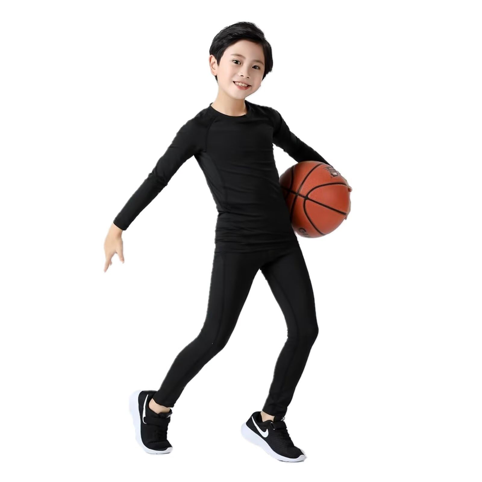 Ensemble de couches de base pour enfants garçons football peau enfants sous-vêtements de compression thermique Gym Sport Athletic Baselayer ensembles