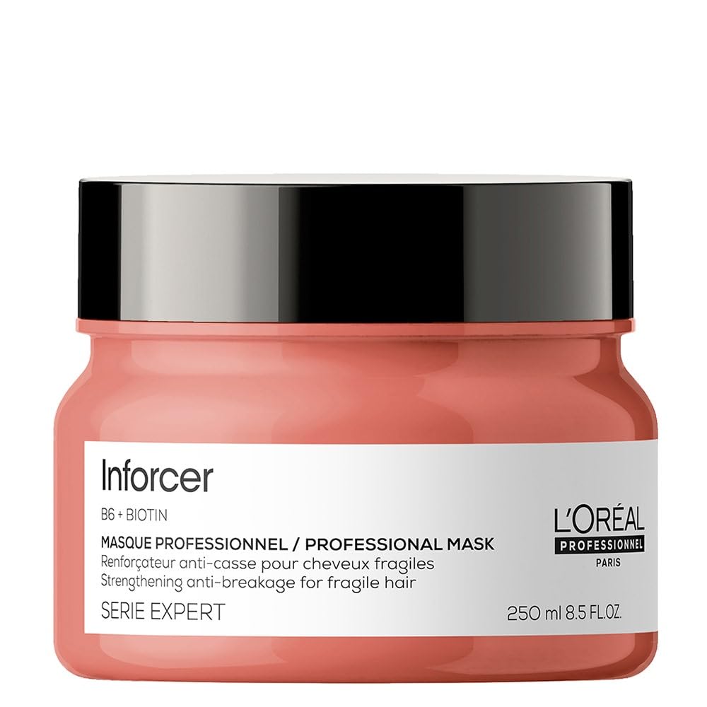 L’Oréal Professionnel | Inforcer Mask | Provides Strength and Prevents Breakage| With Biotin & Vitamin B6 | For Long Fragile, Breaking Hair | SERIE EXPERT | 250ml