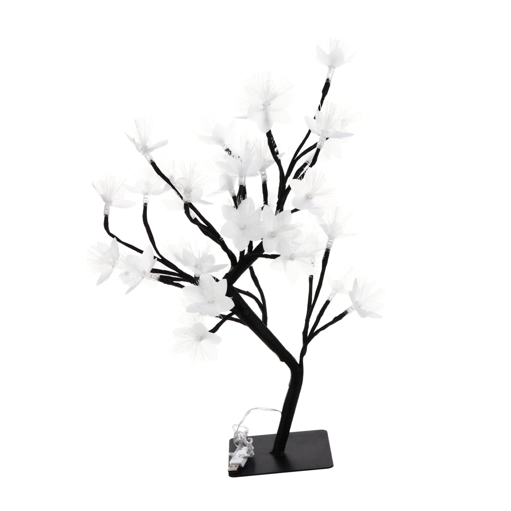 HONMEET 1Pc LED Artificial Tree Light Branches USB Powered Night Light Decorative Optic Table Lamp for Bedroom Home Decor Unique Centerpiece with Lights