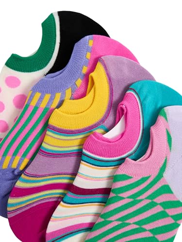 Image of WDIRARA Women's 5 Pair Cute Fruit Graphic Ankle Socks Funny Low Cut Sock Pairs for Girl Teen