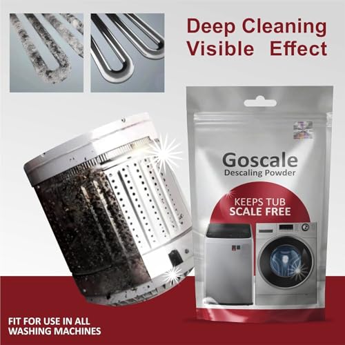 Image of WIXOM LG Descale Compatiable For LG Washing Machine Front Load and Top Load, Cleaning Powder, Descaling Powder, Drum Cleaner 100 Gram (6, (PACK OF 6))