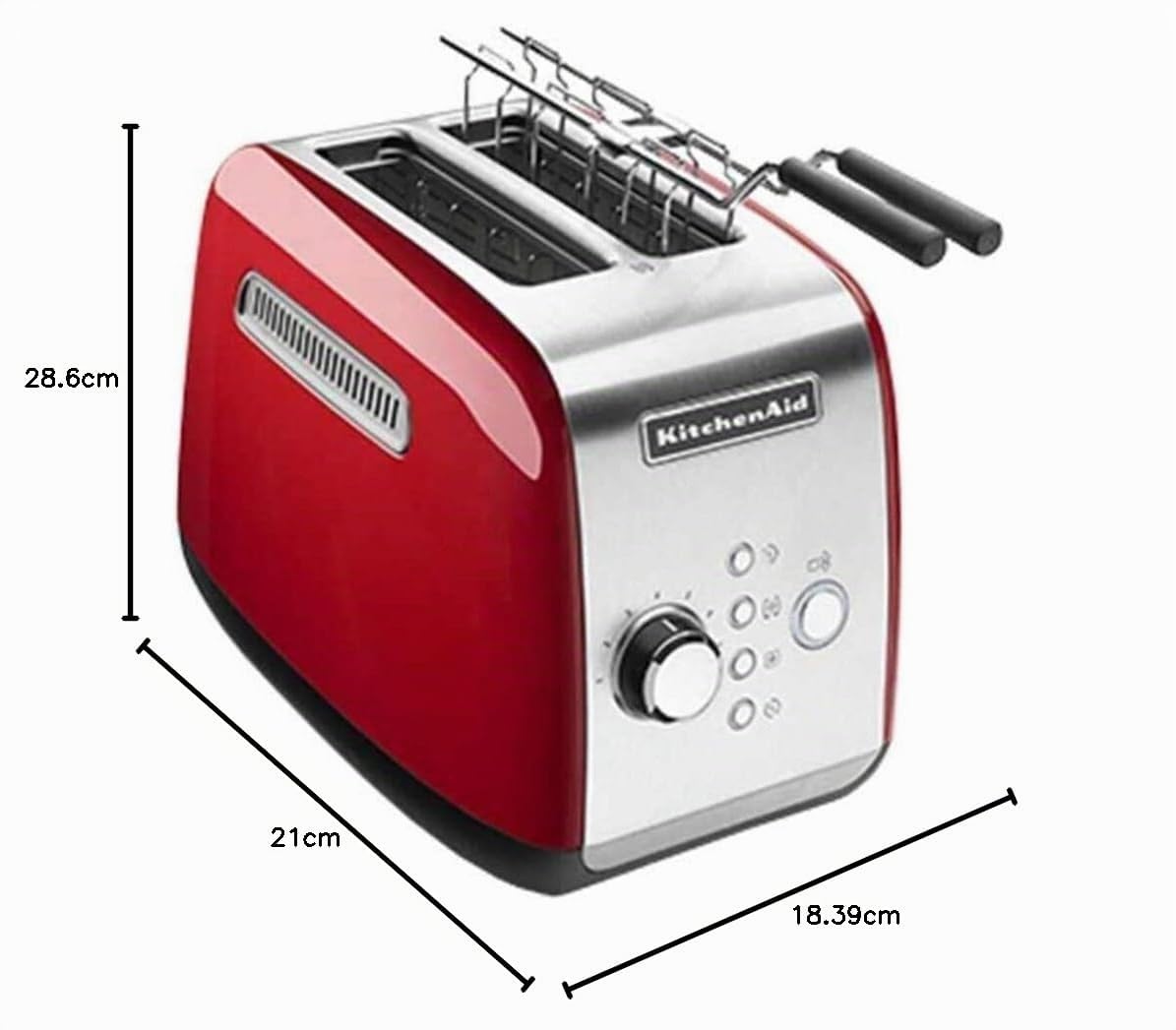 KitchenAid 5KMT221EER Toaster für 2 Scheiben, rot
