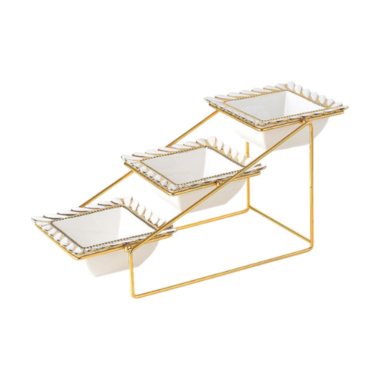 Présentoir à trois niveaux pour organiser vos desserts sans encombrement