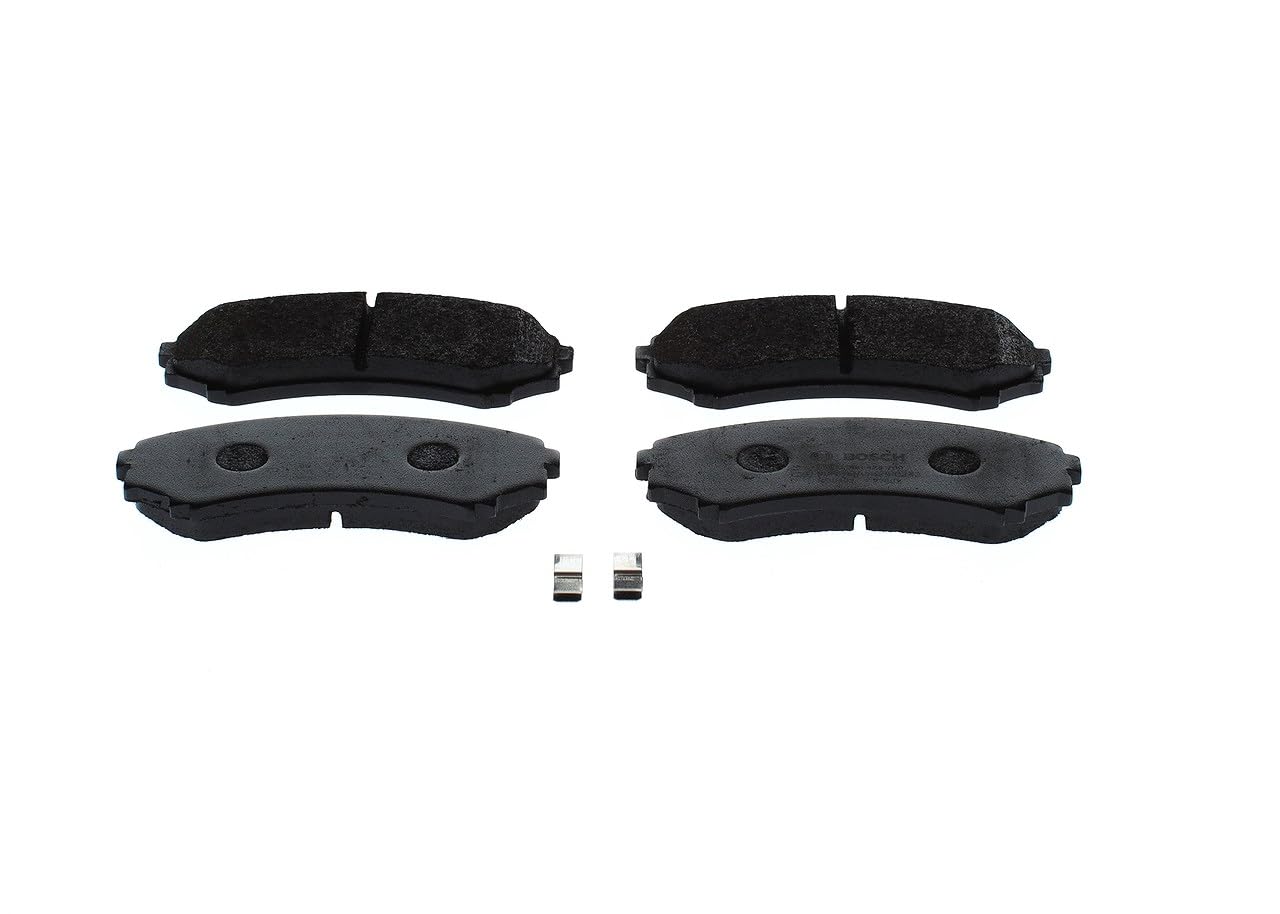 Bosch BP422 - Brake Pads Car Front Axle - Bosch Quality - Reduced Noise and Dust - ECE-R90 Certified - Copper-Free - 1 Set of 4 Pads