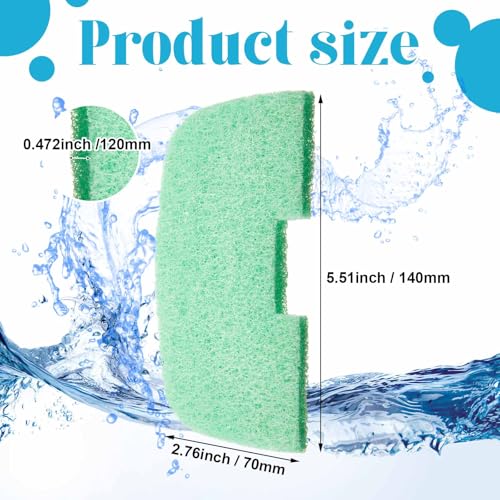 Image of Threlaco 10 Pack Compatible with Fluval 106 /206 /107 /207 Phosphate Remover Pads, Aquarium Canister Filter Media Replacement Pads for Fish Tank (Green)