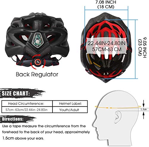 Casco Bici Uomo Donna, KINGLEAD Casco Bici da