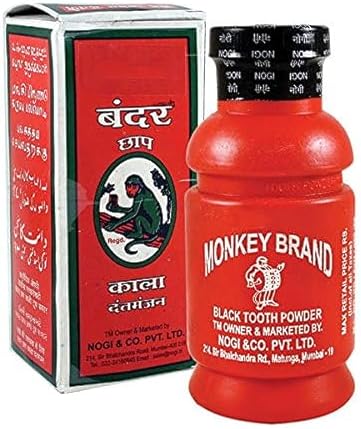 Pack of 2 - Monkey Brand Black Tooth Powder 100g image 2