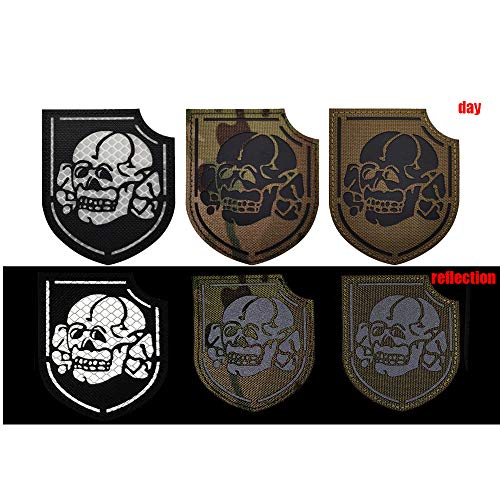 Ir Infrared Reflective Devil Girl Lady Pirate Skull Crossbones Patches, Tactical Emblem Military Morale Fastener Hook And Loop Backing Armband Sticker Gift Badges Decorative Appliques #TOP1