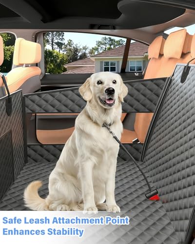 Image of Instraella Dog Car Seat for Large Dogs, Hard Bottom Half Back Seat Extender