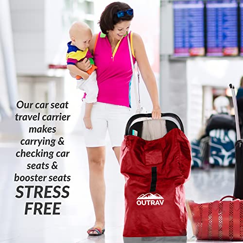 Car Seat Travel Bag With Backpack Straps – Protective Airport Approved Airplane Baggage Gate Check Luggage Storage Sack For Traveling With Booster Or Carseat – Universal 2-In-1 Carrying Jacket System #TOP1
