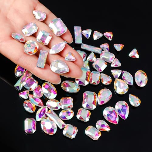 Gemas de cristal a granel para manualidades y joyería con formas mixtas 6