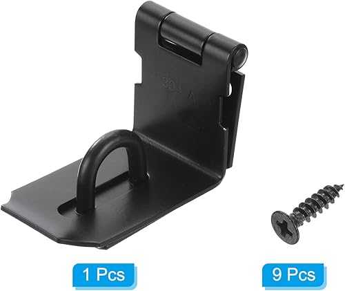 Miniatura 3 de PATIKIL Cerraduras de puerta de 4 pulgadas, cierre de bisagra de acero inoxidable de ángulo recto de 90 grados, cierre de candado, cerrojo con