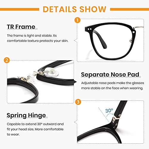 Cyxus Óculos de Luz Azul Masculino/Feminino Bloqueio de UV Oculos de Computador Anti fadiga Ocular A