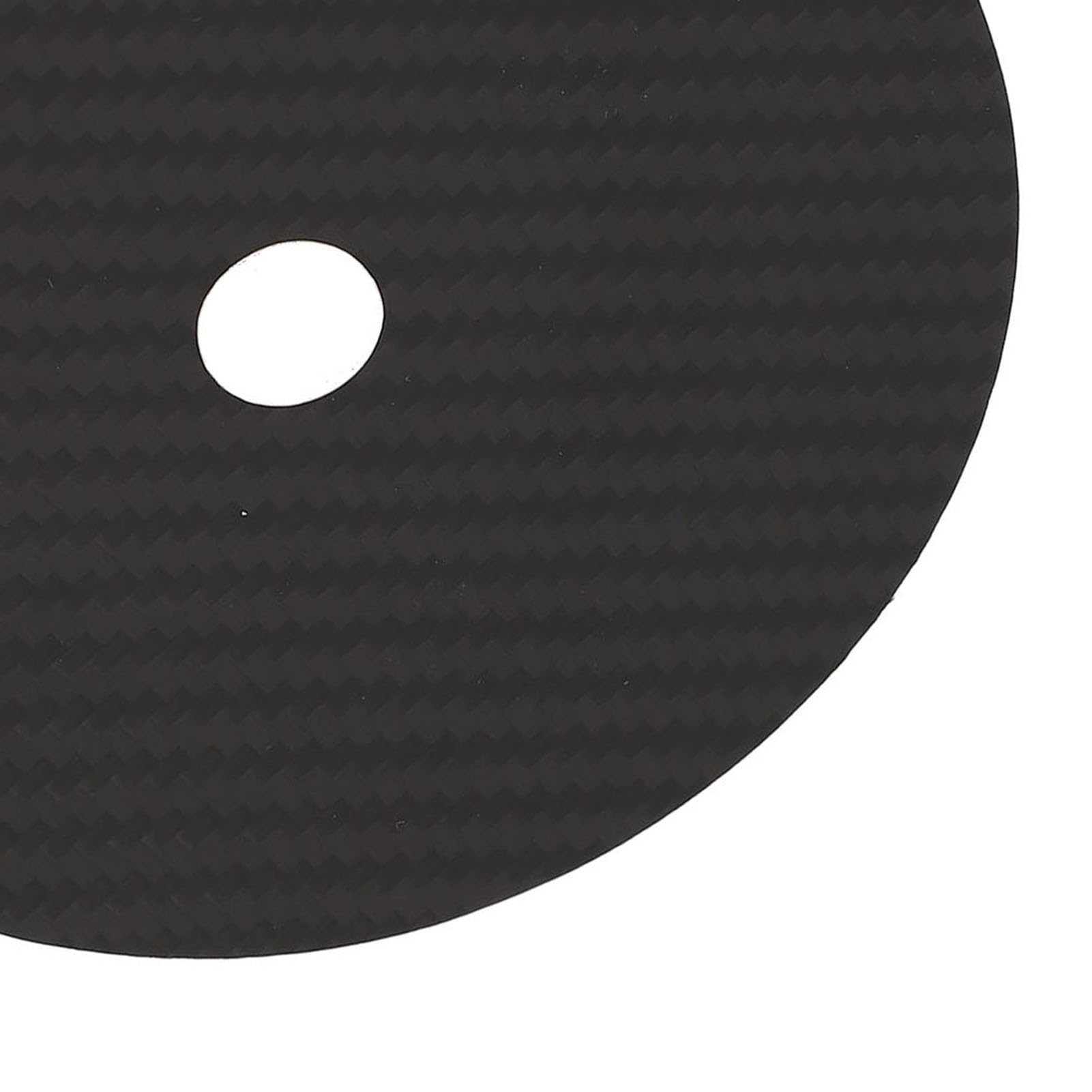 SIXRUN Carbon Fiber CD Tuning Pad 0.2mm CD DVD Stabilizer Mat con Assorbimento Vibrazioni per Miglior Chiarezza del Suono e Bassa Distorsione (BLACK)