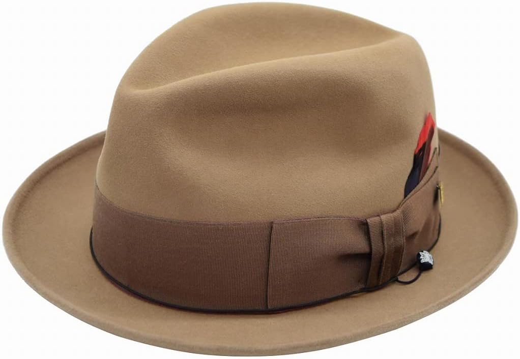 ノックス KNOX 中折れハット ベージュ&times;ブラウン 兎毛 メンズ 父の日 ギフト 紳士 レディース 母の日 ギフト 婦人 帽子 秋