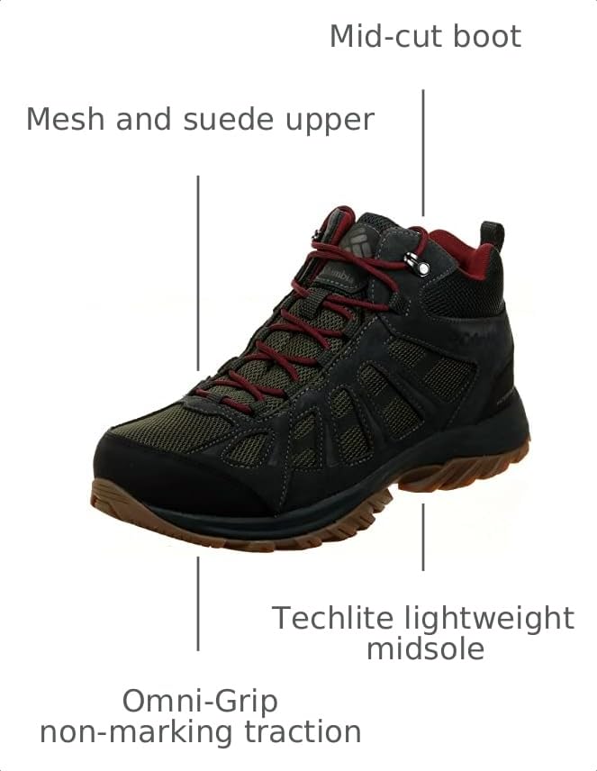 Image of Columbia Men's Redmond Iii Mid Waterproof Hiking Shoe