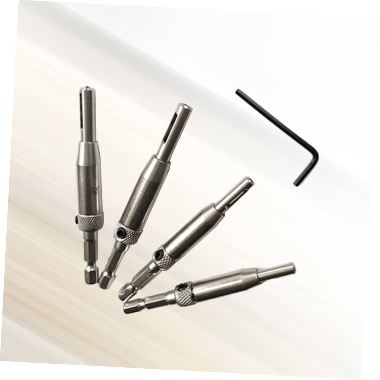 4 Piece Self Centering Hinge Drill Bit Set for Woodworking