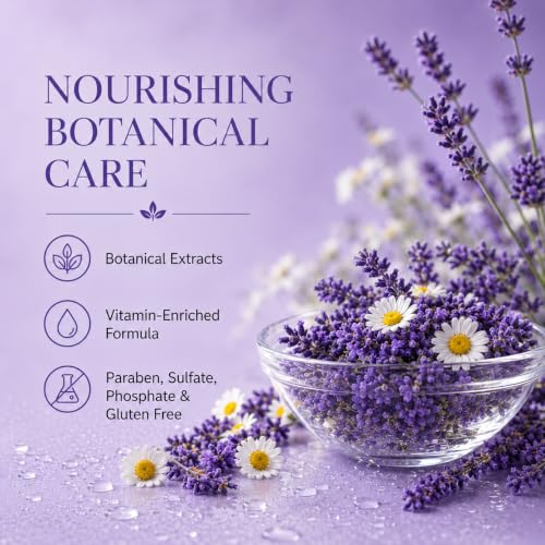 Image of Ginger Lily Farms Botanicals Conditioner, 128oz, Lavender Chamomile | 100% Vegan & Cruelty-Free | Moisturizing Conditioner for All Hair Types | Refill Size