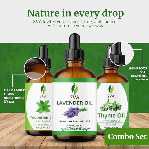 Aceites Esenciales SVA Combo Tomillo, Lavanda y Menta 4 oz miniatura 7