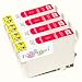 Produktbild TiToPaten* 4X Epson Workforce WF 3520 DWF kompatible XL Druckerpatrone ersetzt Typ T1291-1294 - Magenta - Patrone MIT CHIP !!!