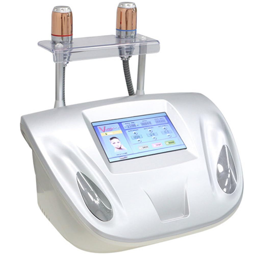 Máquina Hifu Reafirmante Profesional,Máquina de Belleza Facial para Lifting,Tonificar,Reafirmar y Eliminar Arrugas,con 2 Cabezales,Pantalla táctil y Ajuste multinivel