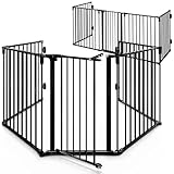 CASARIAŽ Set de 2X Barričres de sécurité 5 Panneaux modulables Grilles de Protection c...