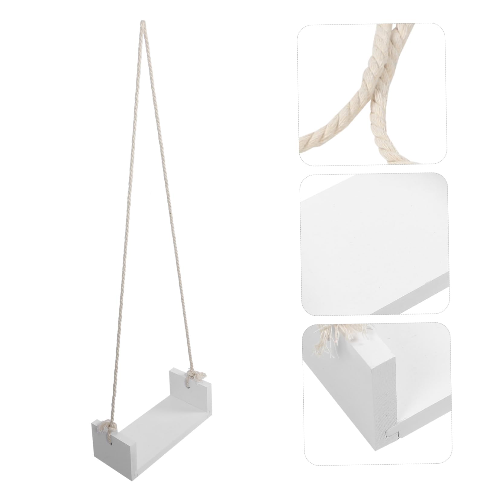Toyvian Altalena Per Neonati in Legno Per Neonati Accessori Per La Fotografia Di Neonati Altalena Decorativa Per Neonati Comoda Con Corda
