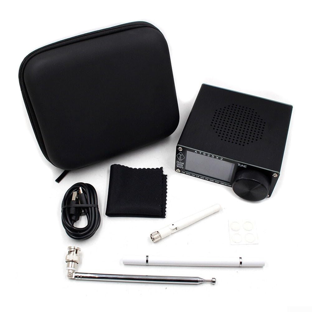 Receptor De Radio ATS25X2 De Banda Completa | Pantalla Táctil 2.4", FM/LW/MW/SW/SSB | Con Grabadora Y WiFi