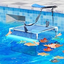 Swimming Pool Debris Filter, Pool Floating Skimmer, Sturdy Pool Leaf Skimmer, Surface Debris Floating Catcher,All Season Pool Leaf Catcher. Blue