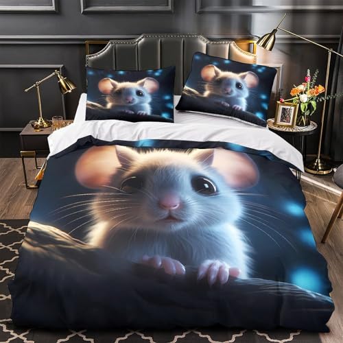 Housse de couette singe 3D hypoallergénique et ultra douce - 2