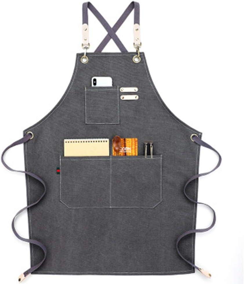 VALINK Canvas Working Apron Collector Multifunctional Tool Storage Apron for Gardening Studio