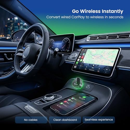 Image of ORCA Cube Wireless CarPlay & Android Auto Adapter - Convert Wired to Wireless, WiFi 6 + Bluetooth 5.4, Fast Auto Reconnect, USB A & Type C Support, Plug & Play for iPhone & Android