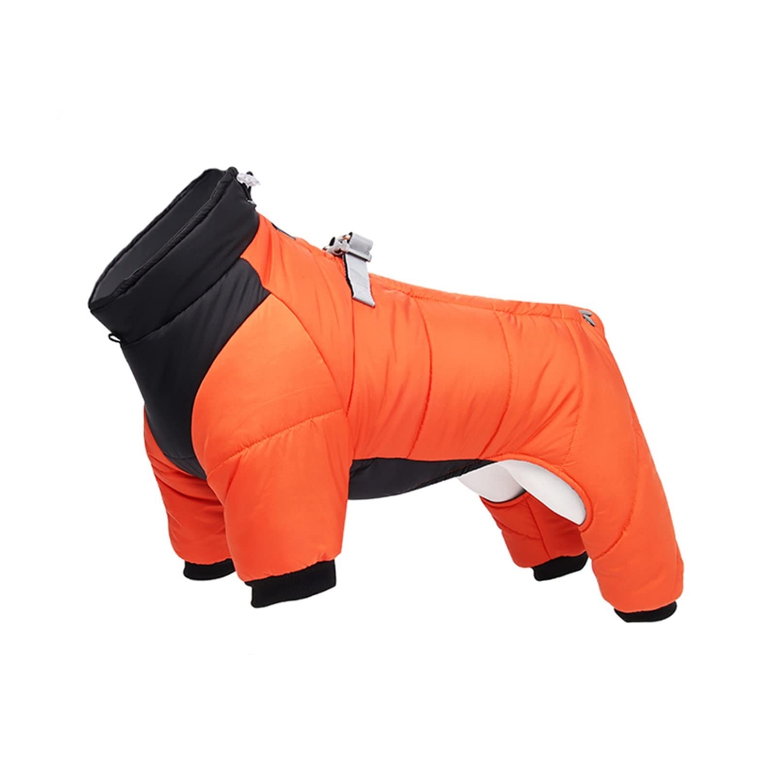 Veste d'hiver pour chien de taille moyenne manteau chaud et épais orange 3XL