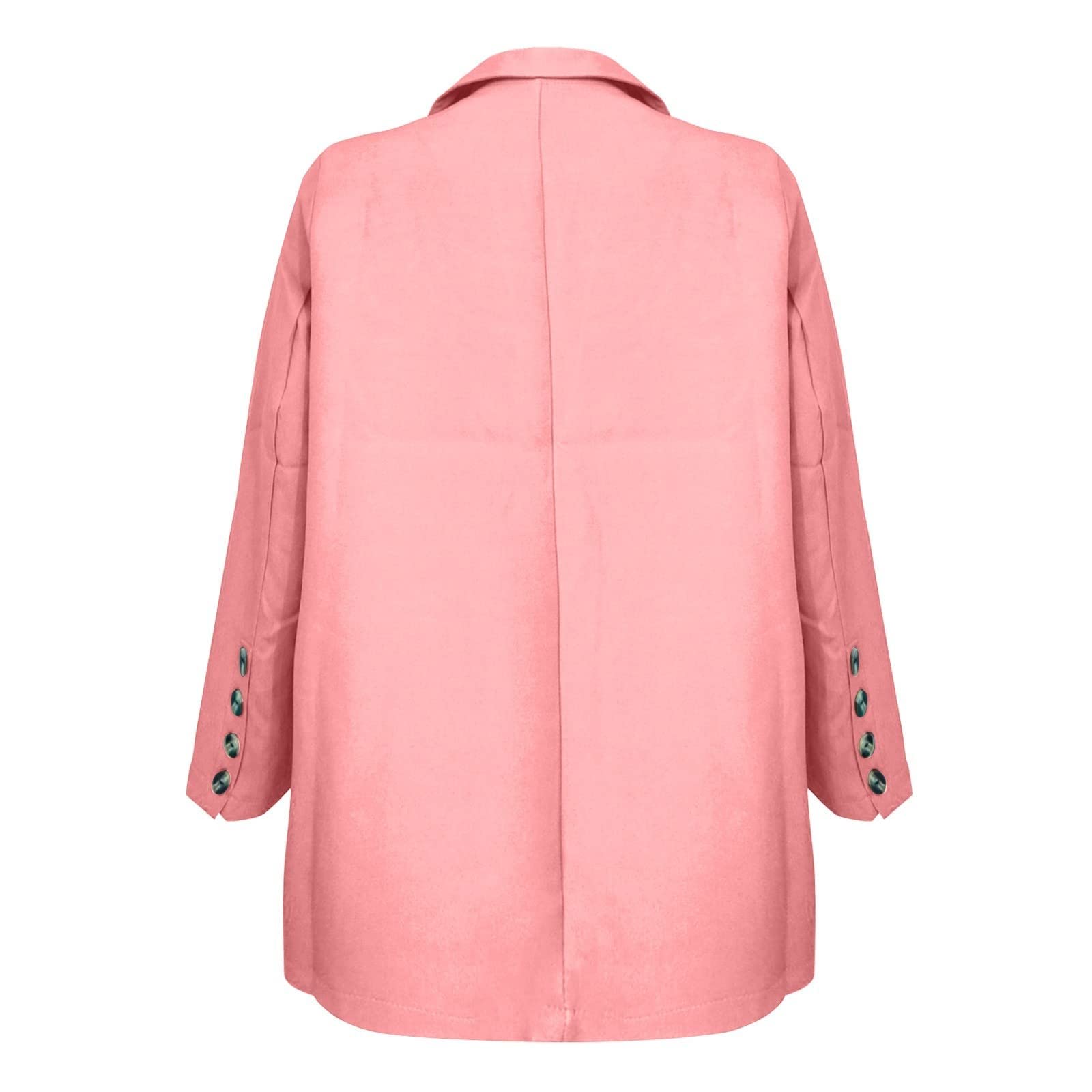 Susenstone Tailleur Femme Ensemble Chic et Élégant Slim Fit Blazer Veste Formelle Pantalon Costumes Manteau Col Revers Couleur Unie