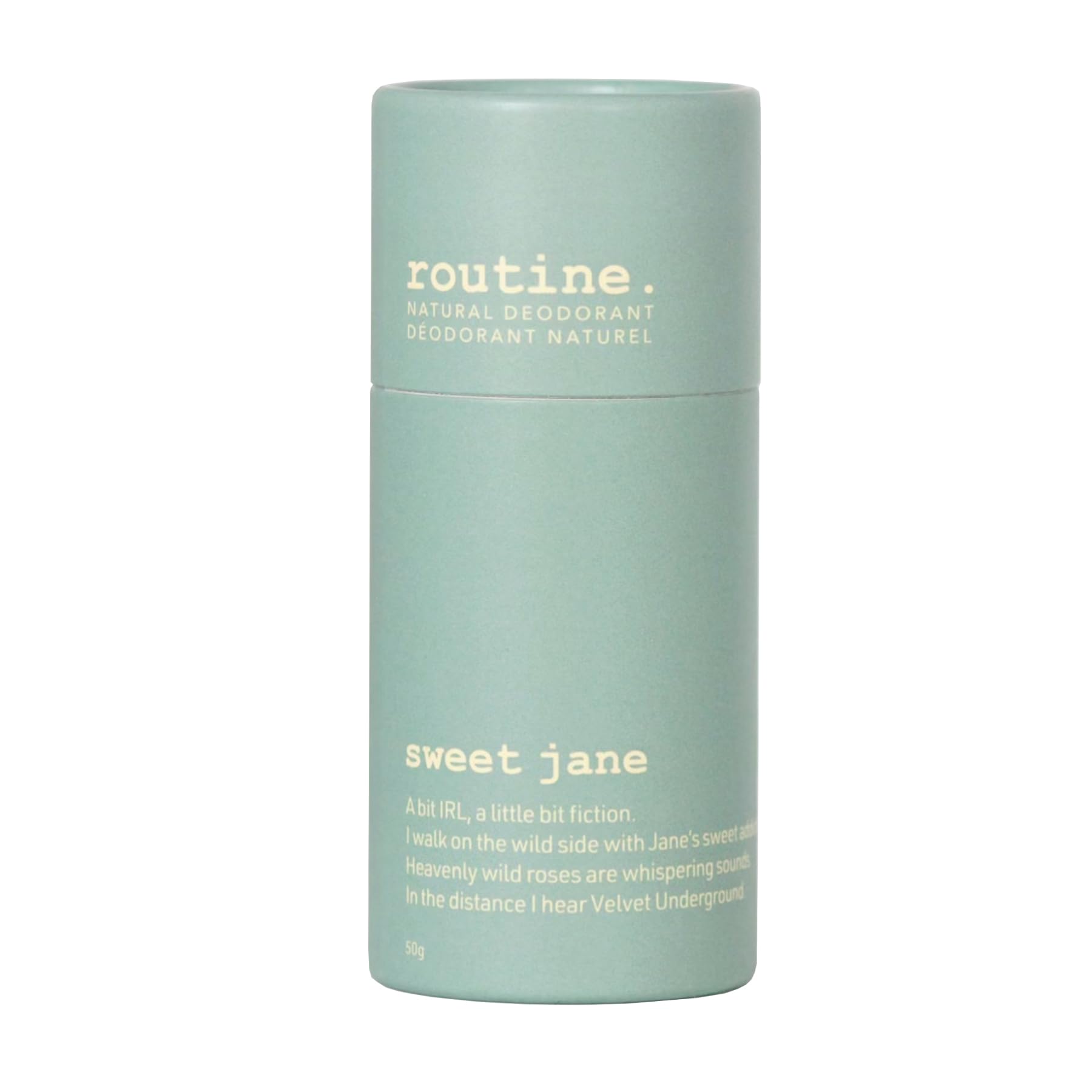 Routine Natural Deodorant Sweet Jane Deo Stick | 1.7 Fluid Oz. Natural Deodorant Aluminum Free Natural Deodorant For Women & Men | (Stick Formula)