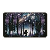 Funny Bigfoot Sasquatch Forest Doormat 17 x 30,Camping Camper Gifts for Women,Camper RV Must Haves,Camping Decor Door Mat,Big Foot Sasquatch Gifts,RV Rug Door Mats for Indoor Outside Entrance