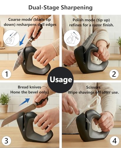 Professional Precision Knife Sharpener - Adaptive Tech Ends Angle Guesswork,Delivers a Pro Edge in Seconds,Safely Protects Blades,All Blades Compatible,Installation-Free,Durable & Effortless Care. — view 6