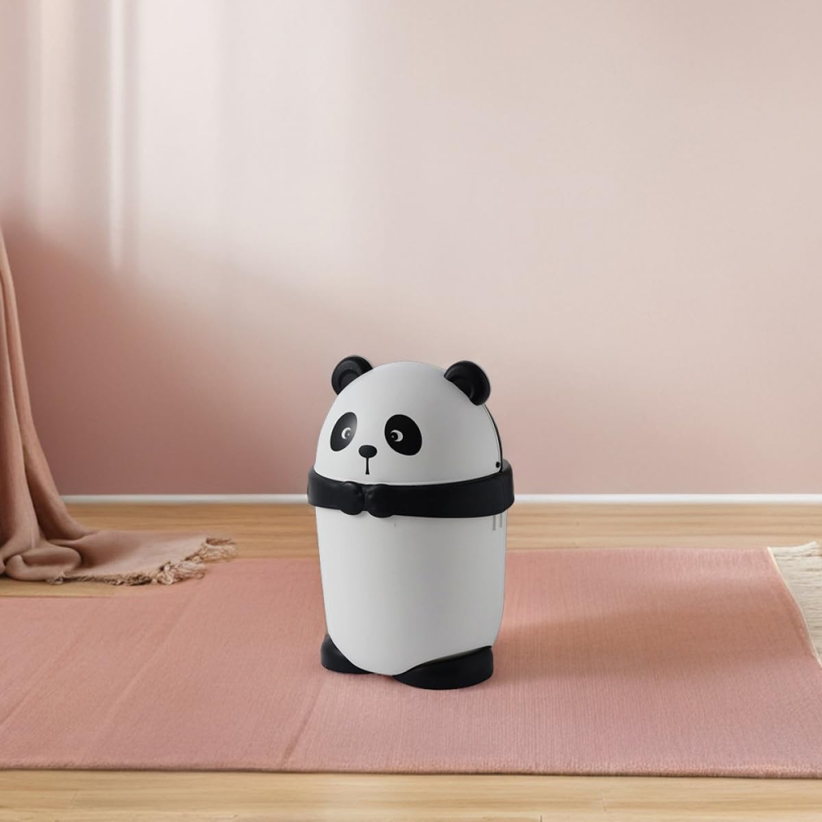 Homoyoyo Bidone della Spazzatura Piccolo con Coperchio a Tema Panda Cestino per Soggiorno e Cucina Plastica Sigillata Profumata per Camere da e Uso Multiuso