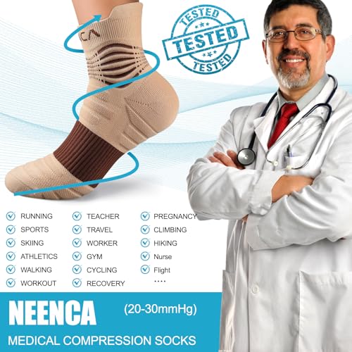 Image of NEENCA Professional Compression Socks for Women Men Circulation