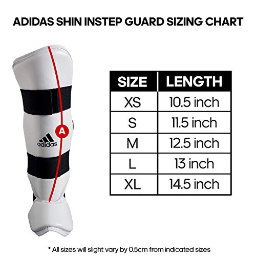 adidas WTF Taekwondo Shin and Instep Protector - Large