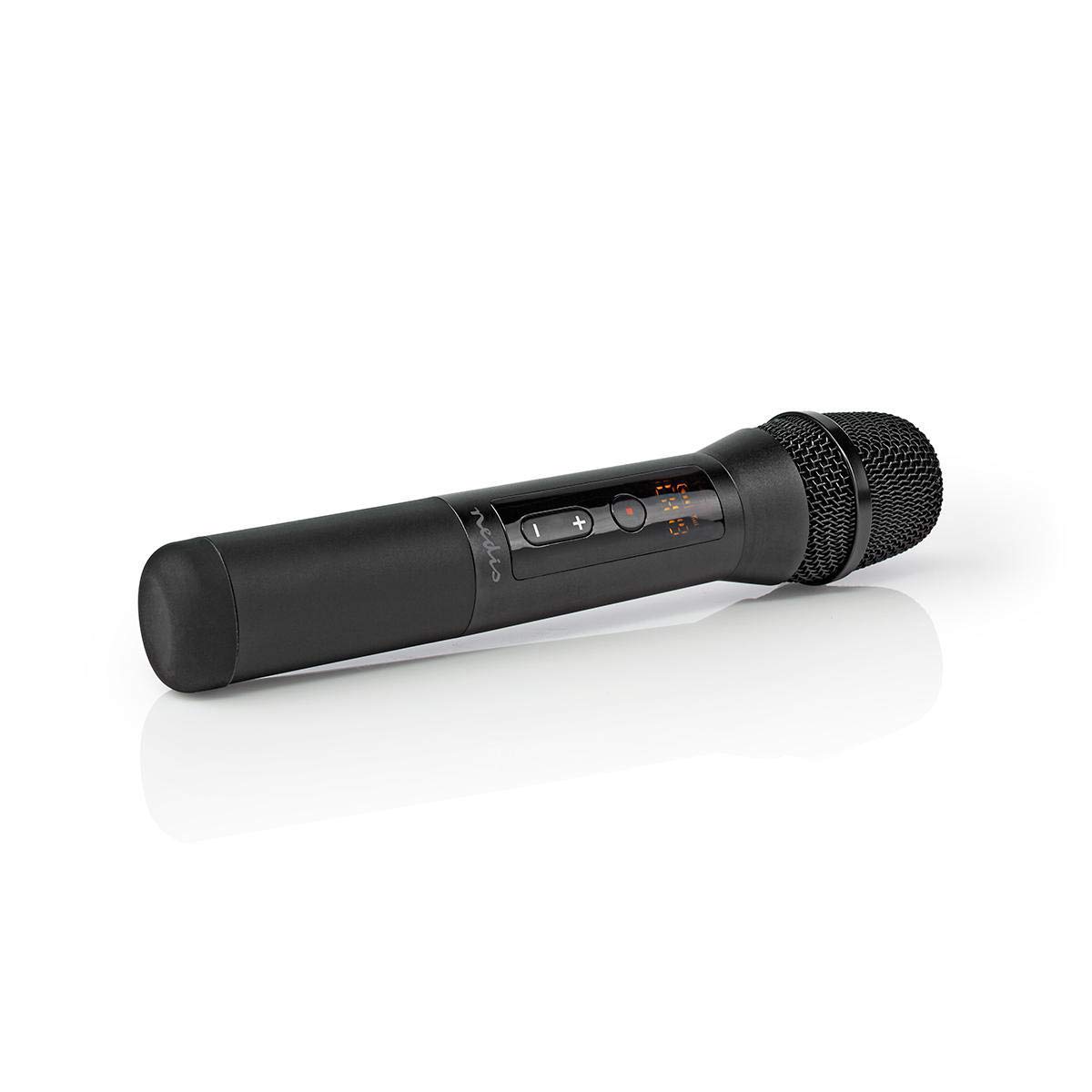 Set microfono wireless - 20 Canali - 1 microfono - Cardioide - 70 Hz - 13 kHz - 1000 Ohm - -95 dB - Controllo del Volume - Nero