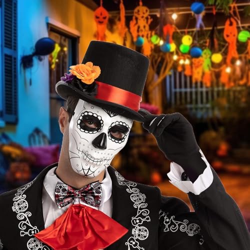 Traje de esqueleto masculino, acessórios de fantasia masculino para cosplay de Halloween | Acessório