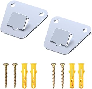 2 Pack Wall Fan Mounting Bracket - Wall Mount Fan Brackets Holders - Solid Steel Fan Wall Mount Bracket with Fastening Screws (2 Pack)