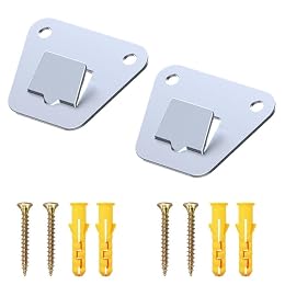 2 Pack Wall Fan Mounting Brackets - Universal Fit Thick Steel Wall Mount Fan Brackets Holders with Fastening Screws(2 Pack)