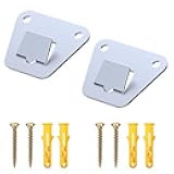 2 Pack Wall Fan Mounting Bracket - Wall Mount Fan Brackets Holders - Solid Steel Fan Wall Mount Bracket with Fastening Screws (2 Pack)